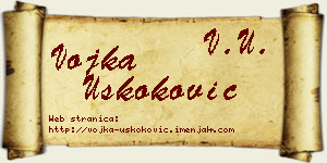 Vojka Uskoković vizit kartica